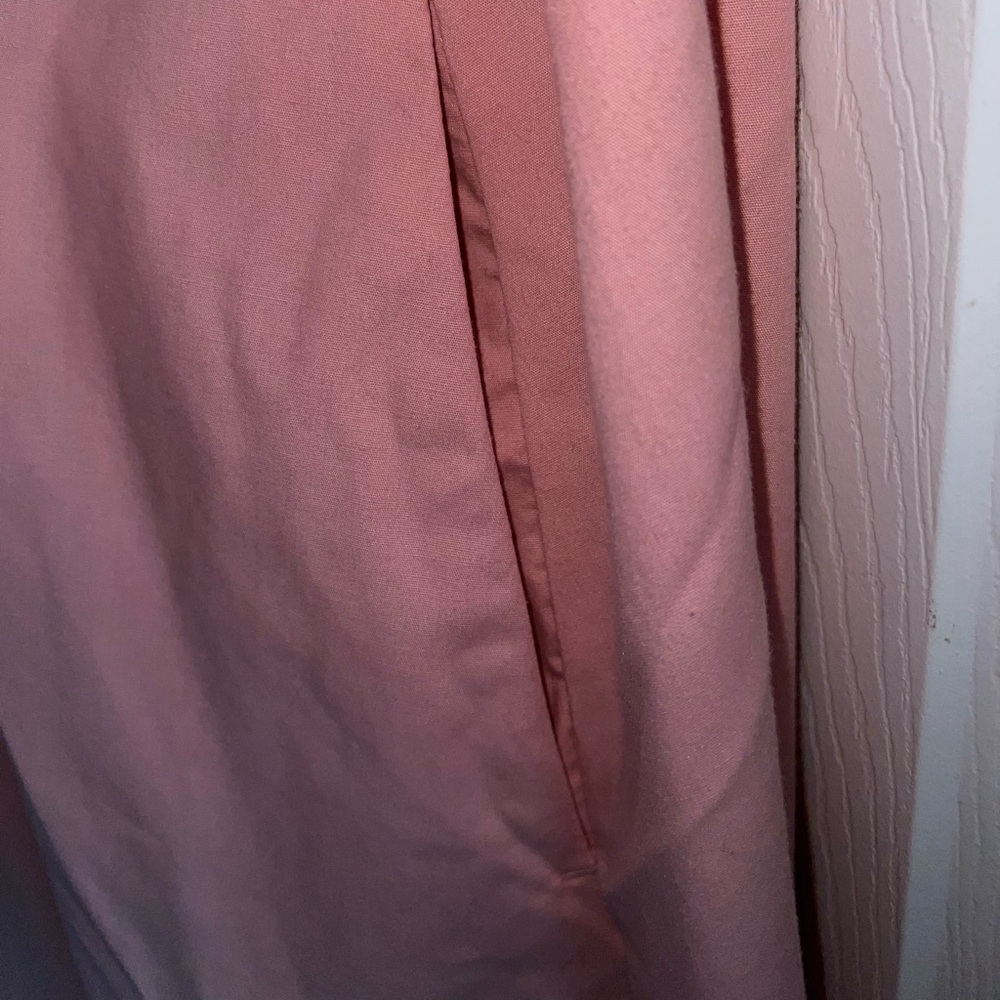 Abercrombie & Fitch Women’s Emerson Poplin Puff Sleeve Mini Dress Pink Sz L - Picture 6 of 8